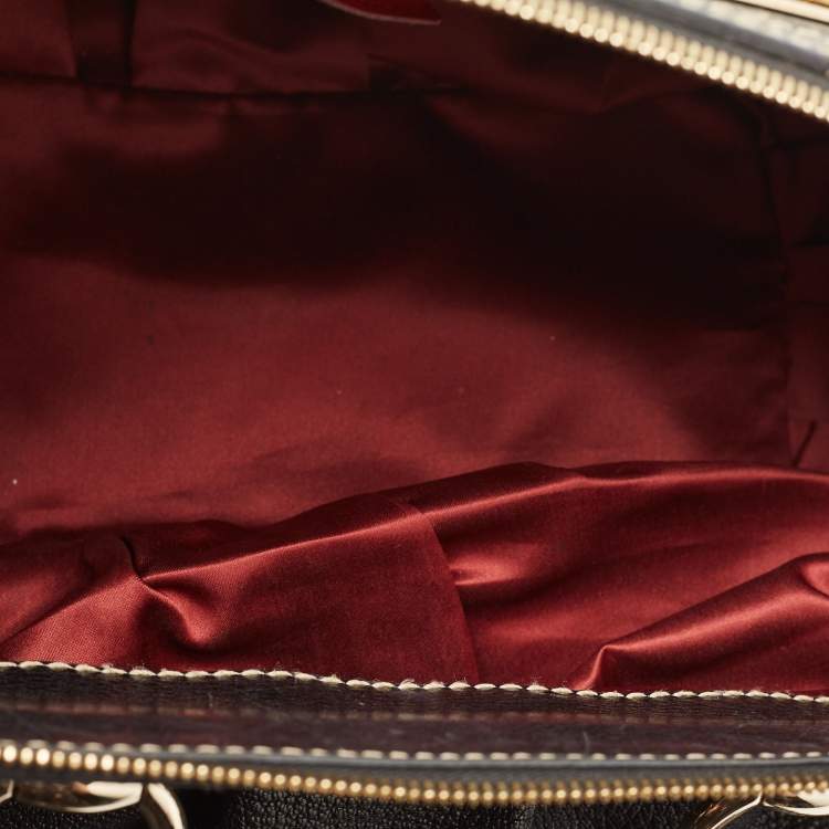 Pre Owned Etro Black Leather Pleated Shoulder Bag