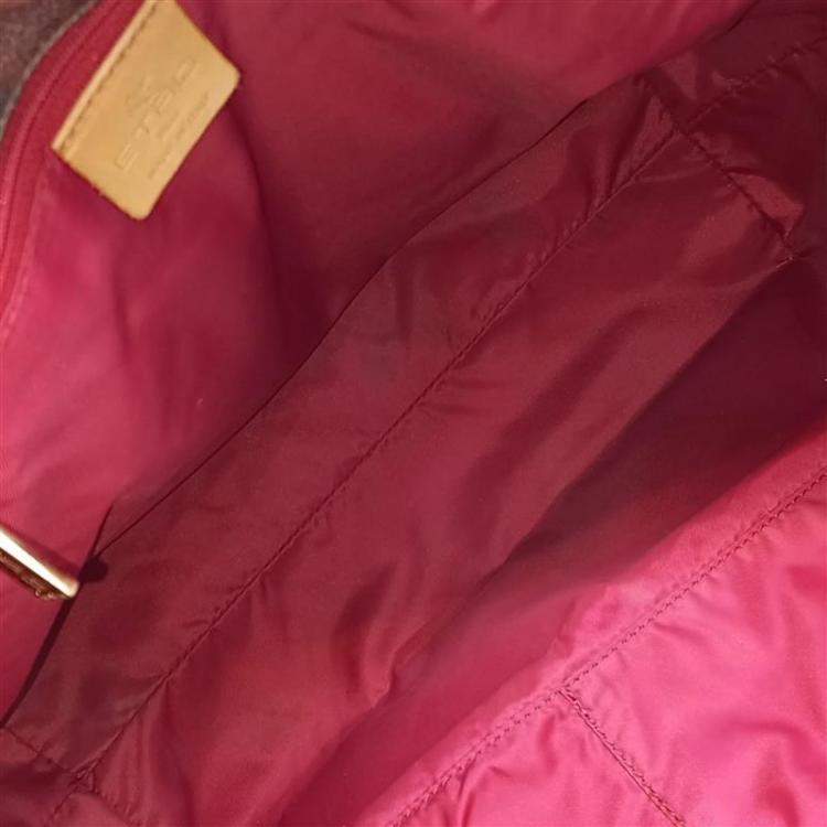 Pre Owned Etro Brown Leather Paisley Shoulder Bag