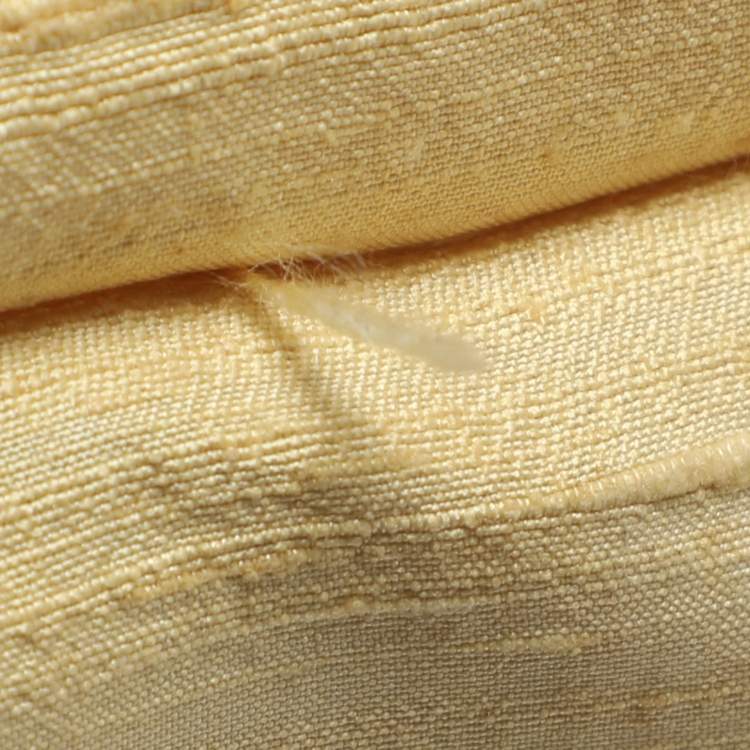 Pre Owned Etro Embellished Yellow Fabric Tote