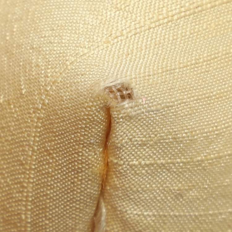 Pre Owned Etro Embellished Yellow Fabric Tote