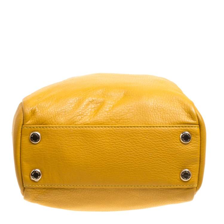 Pre Owned Etro Yellow Leather Satchel