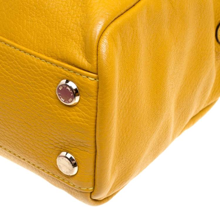 Pre Owned Etro Yellow Leather Satchel