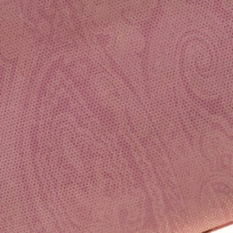Pre Owned Etro Blush Pink Paisley Leather  and Calfhair Shoulder Bag