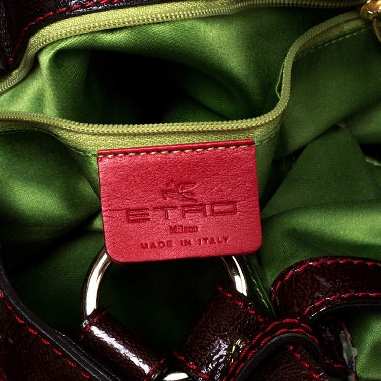 Pre Owned Etro Multicolor Floral Velvet Tote