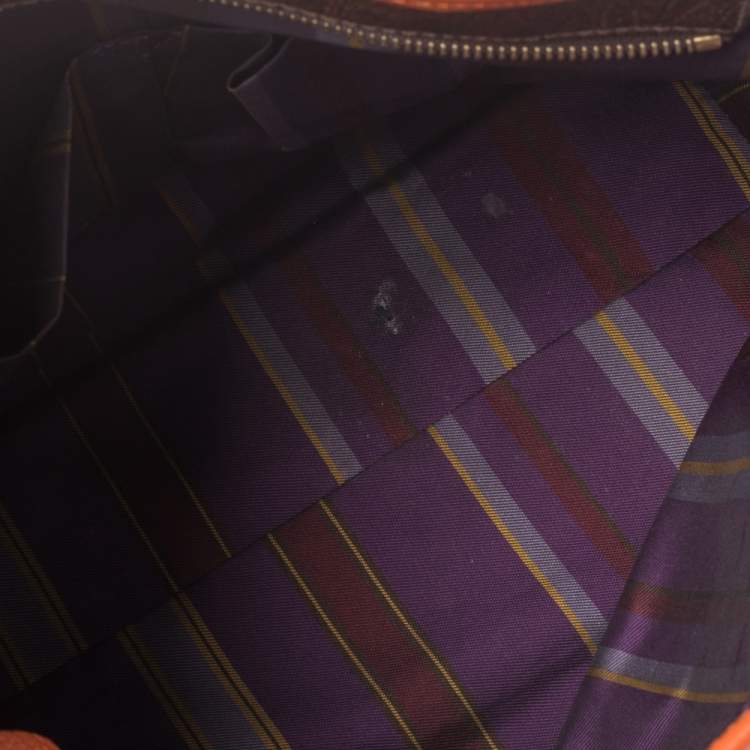 Pre Owned Etro Multicolor Paisley Canvas and Leather Tote
