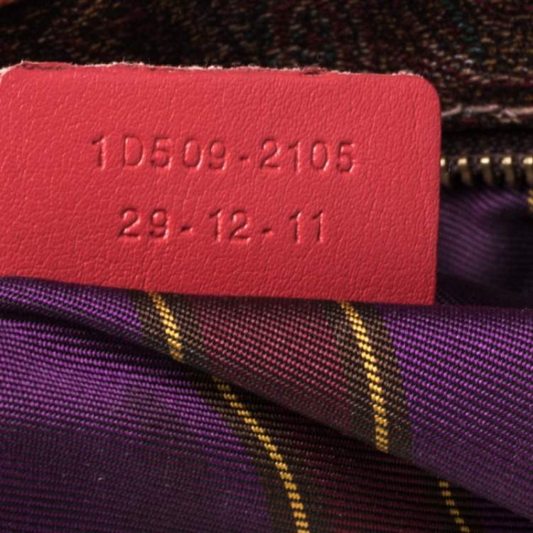 Pre Owned Etro Multicolor Paisley Canvas and Leather Tote