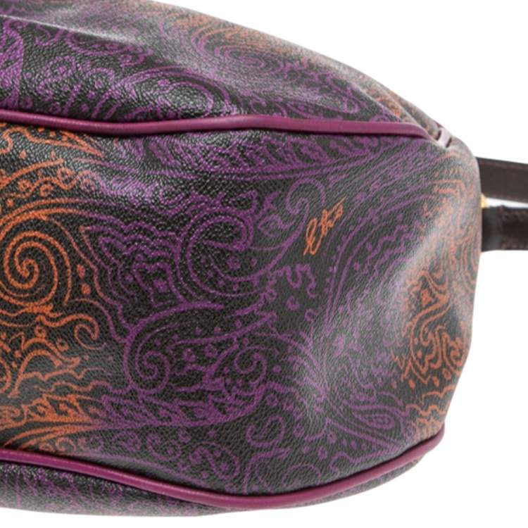 Pre Owned Etro Multicolor Paisley Printed Canvas Hobo