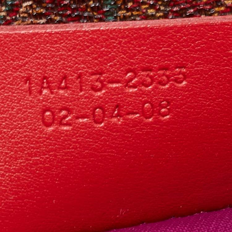 Pre Owned Etro Multicolor Paisley Printed Croc Embossed Leather Shoulder Bag
