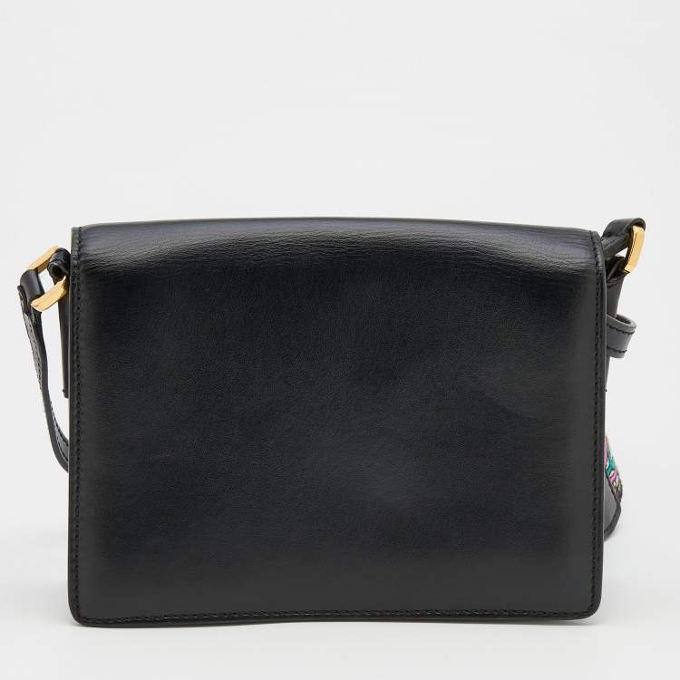 Pre Owned Etro Black Leather Shoulder Bag