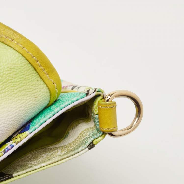 Pre Owned Etro Multicolor Paisley Coated Canvas and Leather Shoulder Bag