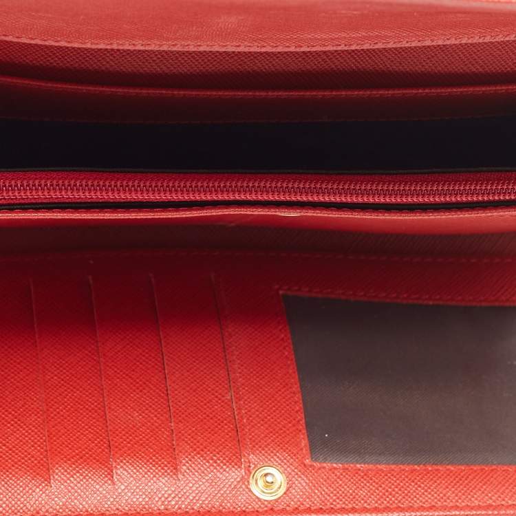 Pre Owned Etro Brown Paisley Print Coated Canvas Trifold Continental Wallet