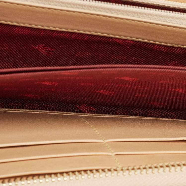 Pre Owned Etro Multicolor Paisley Print Leather Wristlet Continental Wallet