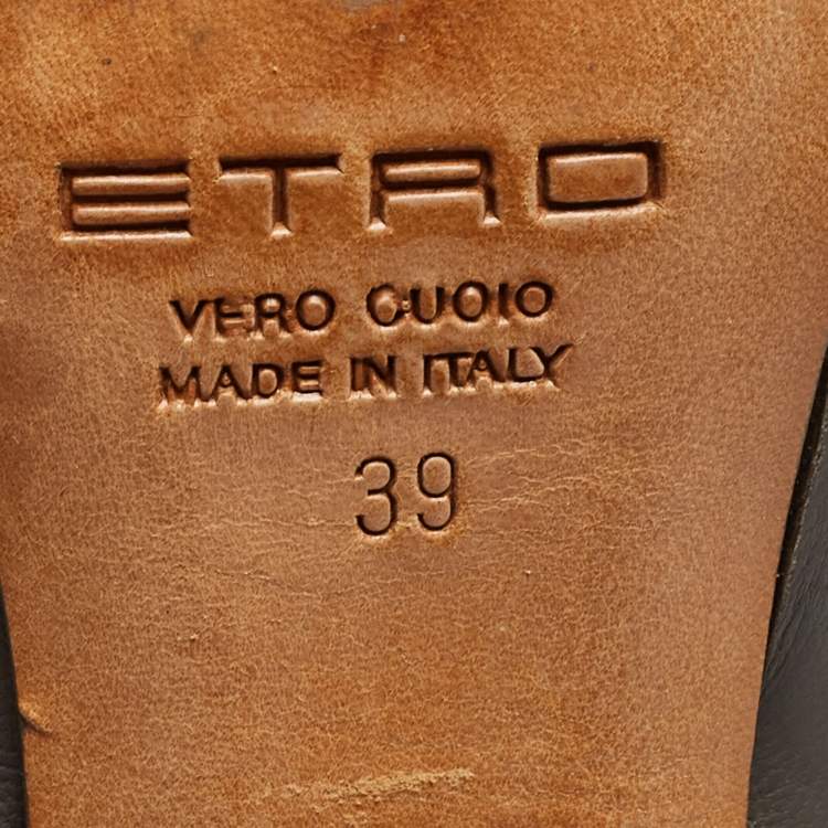 Pre Owned Etro Grey Leather Lace Up Thigh High Boots Size 39