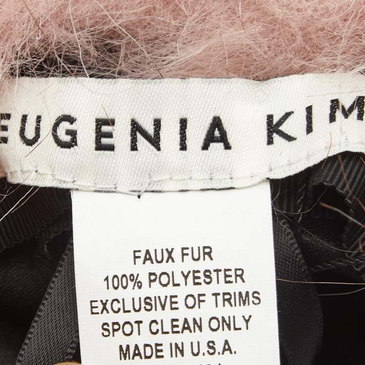 Pre Owned Eugenia Kim Pink Pink Faux Fur Trapper Hat S