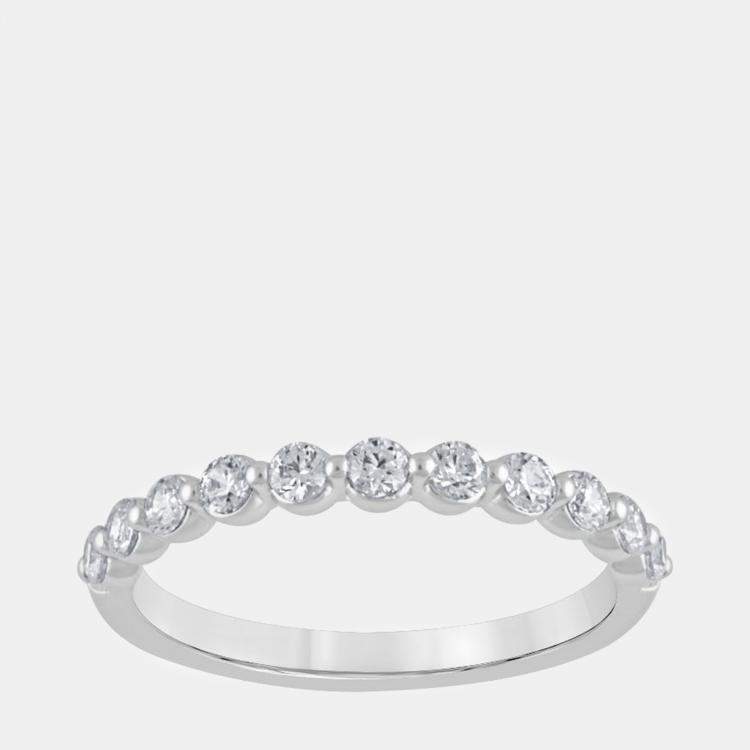 Pre Owned 14K White Gold  Lab Grown Diamond Band (0.5 cts)