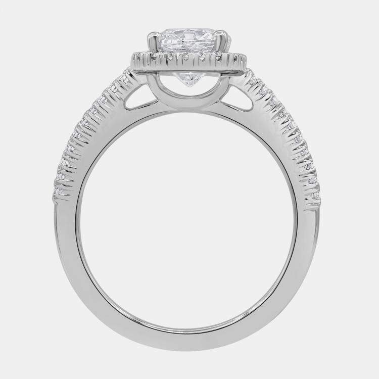 Pre Owned 1.05ct 14k White Gold Lab Grown Diamond Engagement Ring