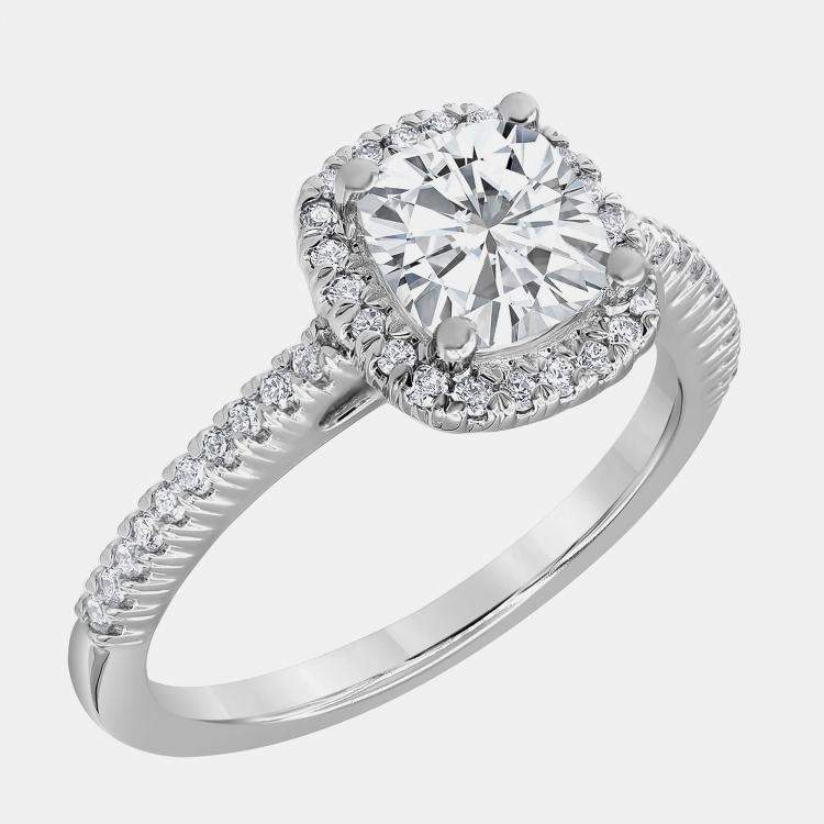 Pre Owned 1.05ct 14k White Gold Lab Grown Diamond Engagement Ring