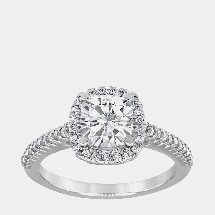Pre Owned 1.05ct 14k White Gold Lab Grown Diamond Engagement Ring