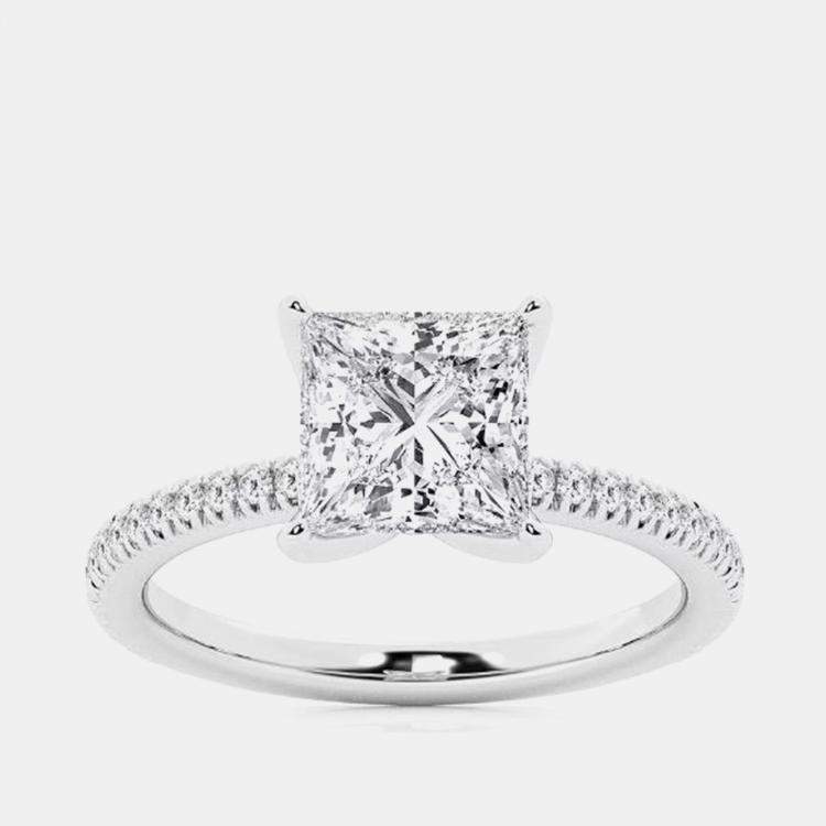 Pre Owned 1.23ct 14k White Gold Lab Grown Diamond Engagement Ring