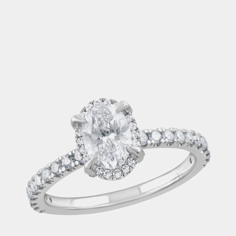 Pre Owned 1.23ct 14k White Gold Lab Grown Diamond Engagement Ring