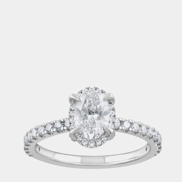 Pre Owned 1.23ct 14k White Gold Lab Grown Diamond Engagement Ring