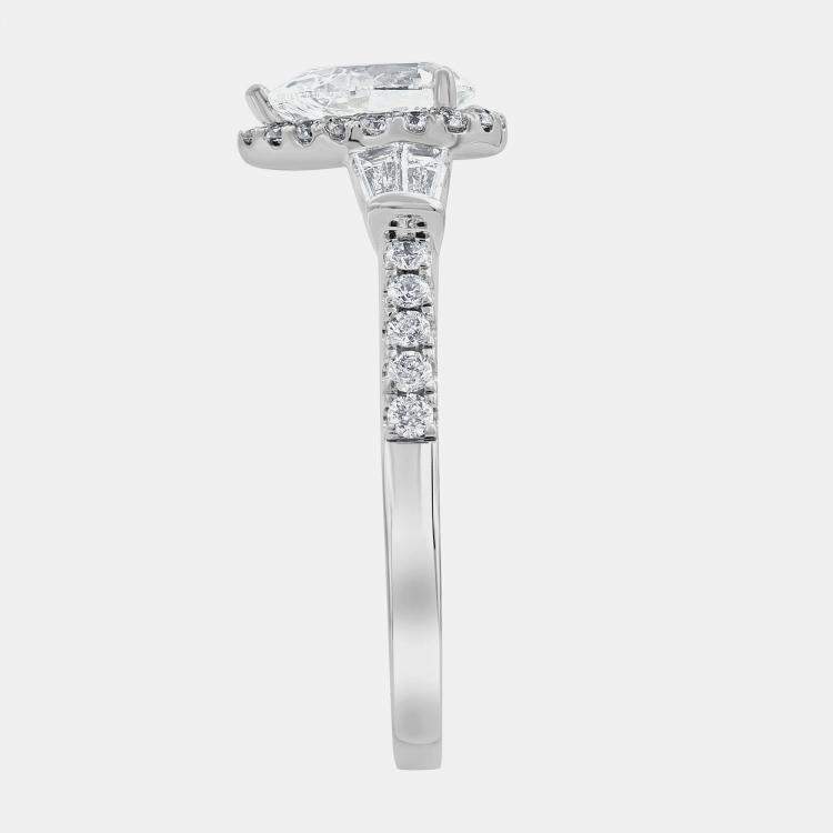 Pre Owned 1.25ct 14k White Gold Lab Grown Diamond Engagement Ring