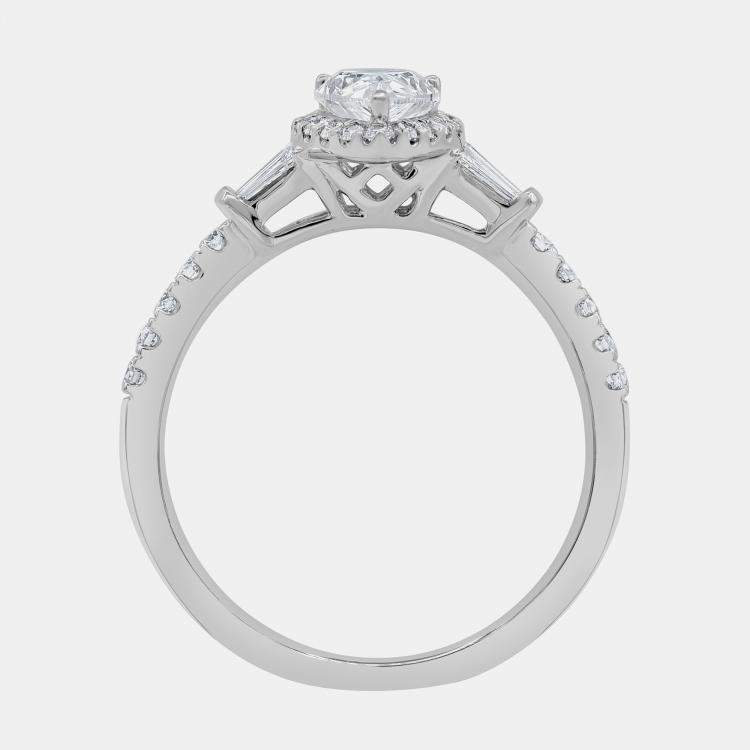 Pre Owned 1.25ct 14k White Gold Lab Grown Diamond Engagement Ring