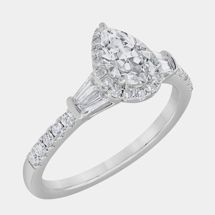 Pre Owned 1.25ct 14k White Gold Lab Grown Diamond Engagement Ring