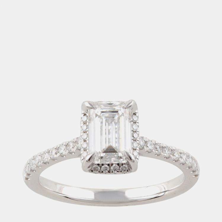 Pre Owned 1.45ct 14k White Gold Lab Grown Diamond Engagement Ring
