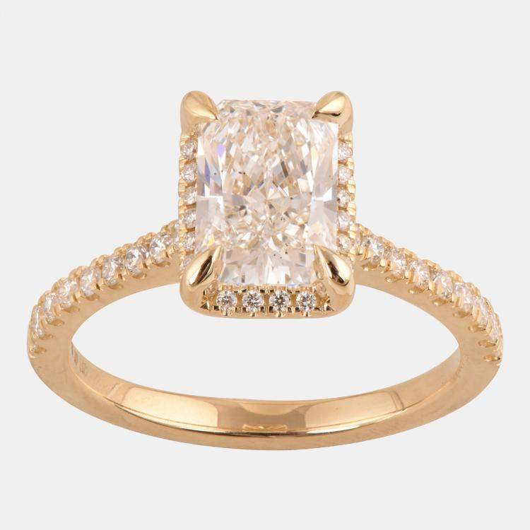 Pre Owned 1.95ct 14k Yellow Gold Lab Grown Diamond Engagement Ring