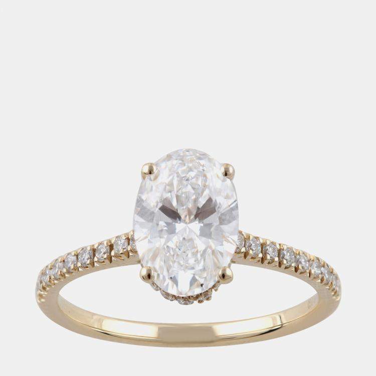 Pre Owned 1.95ct 14k Yellow Gold Lab Grown Diamond Engagement Ring