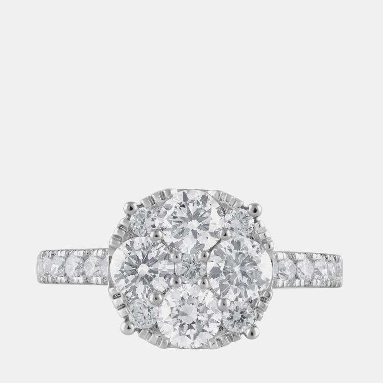 Pre Owned 2.01ct 14k White Gold Lab Grown Diamond Engagement Ring