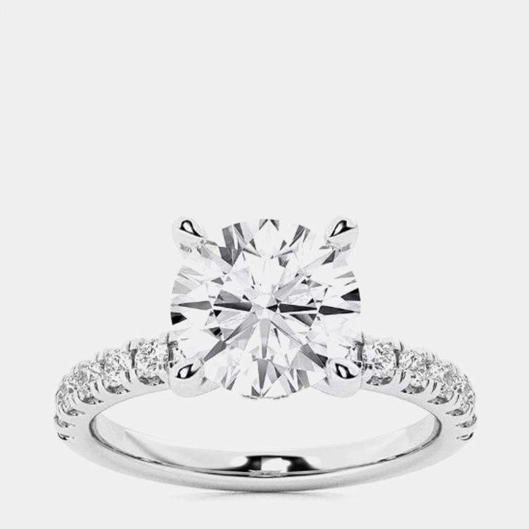 Pre Owned 2.23ct 14k White Gold Lab Grown Diamond Engagement Ring