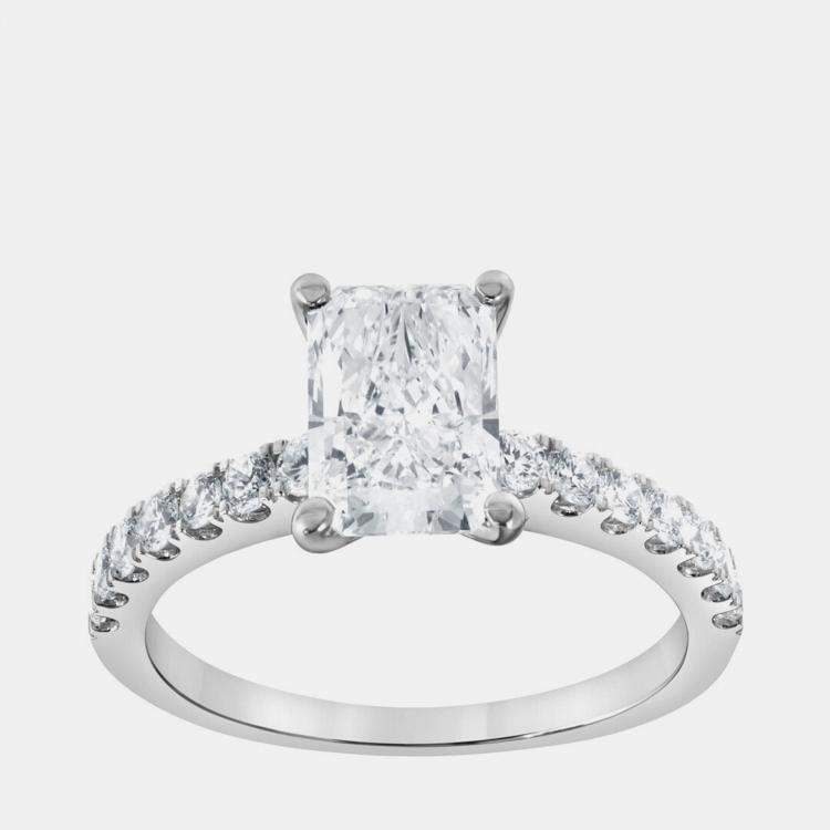 Pre Owned 2.23ct 14k White Gold Lab Grown Diamond Engagement Ring