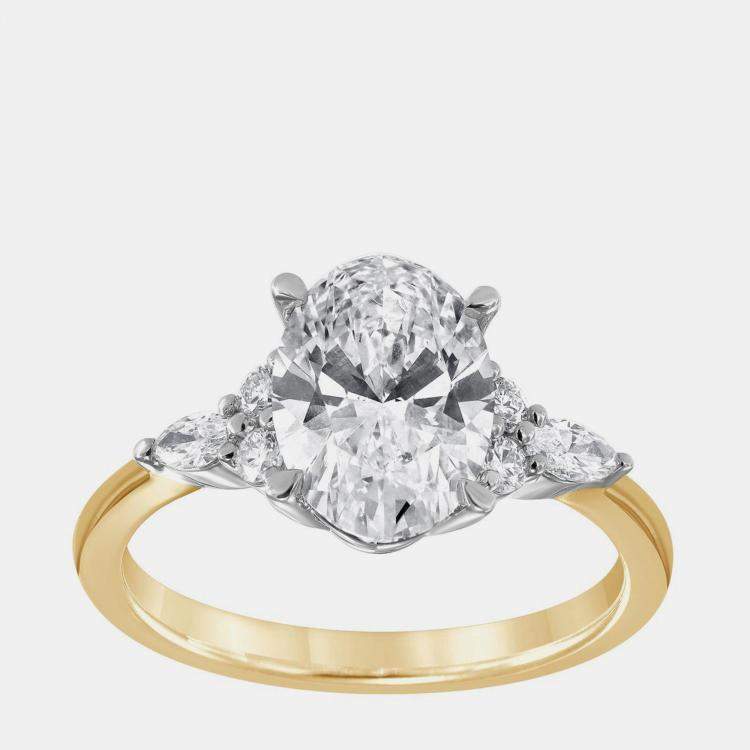 Pre Owned 2.25ct 14k Yellow Gold Lab Grown Diamond Engagement Ring