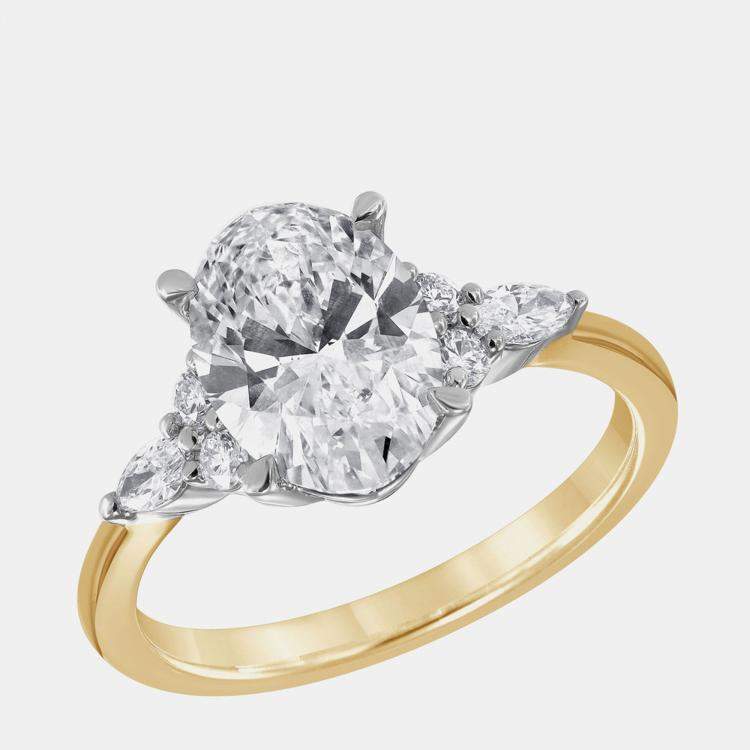Pre Owned 2.25ct 14k Yellow Gold Lab Grown Diamond Engagement Ring