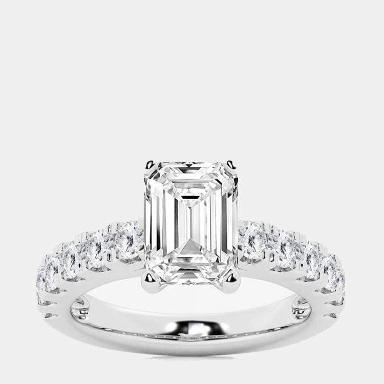 Pre Owned 2.45ct 14k White Gold Lab Grown Diamond Engagement Ring