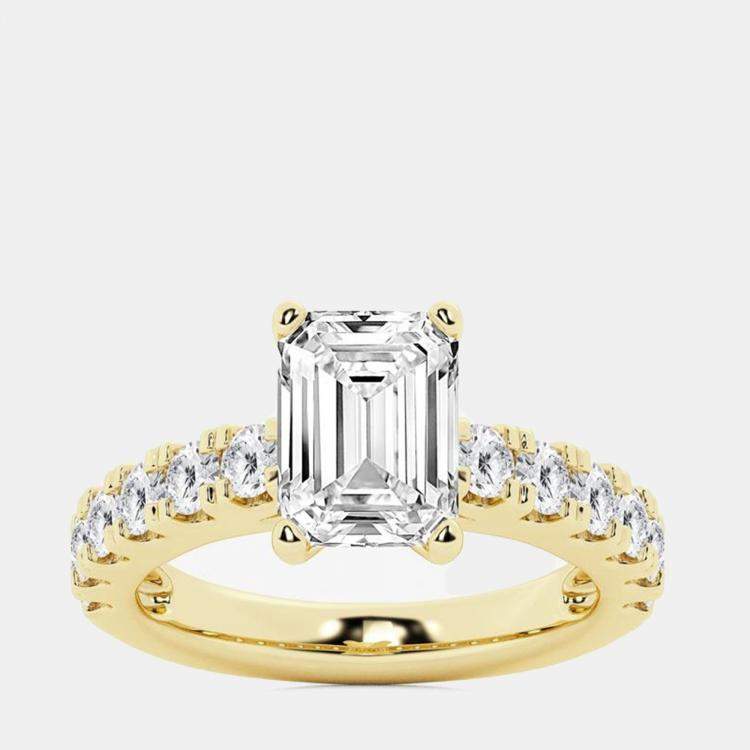 Pre Owned 2.45ct 14k Yellow Gold Lab Grown Diamond Engagement Ring