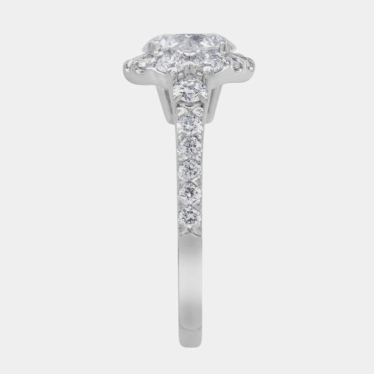 Pre Owned 3.02ct 14k White Gold Lab Grown Diamond Engagement Ring
