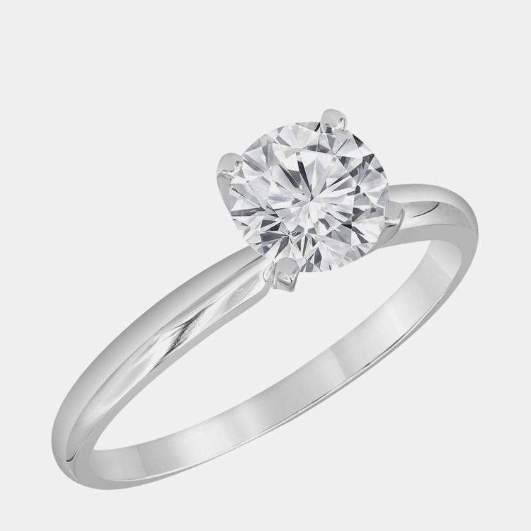 Pre Owned 0.54ct 14k White Gold Lab Grown Diamond Solitaire Ring