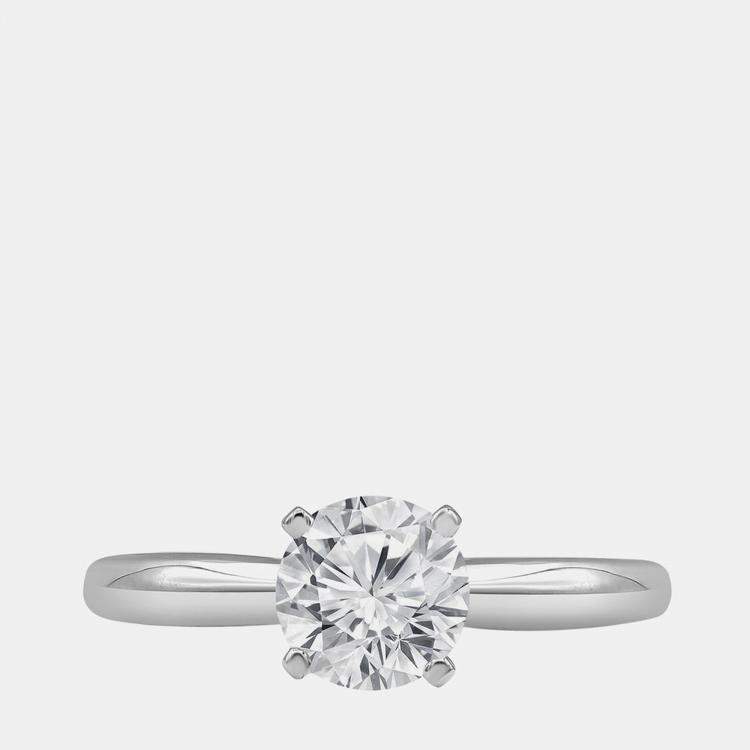Pre Owned 0.54ct 14k White Gold Lab Grown Diamond Solitaire Ring
