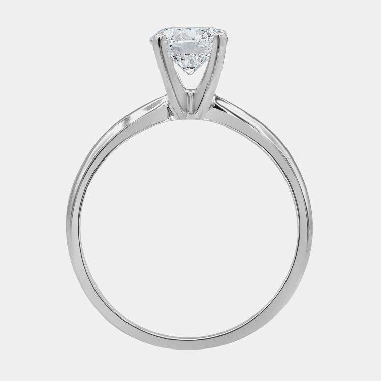 Pre Owned 0.54ct 14k White Gold Lab Grown Diamond Solitaire Ring