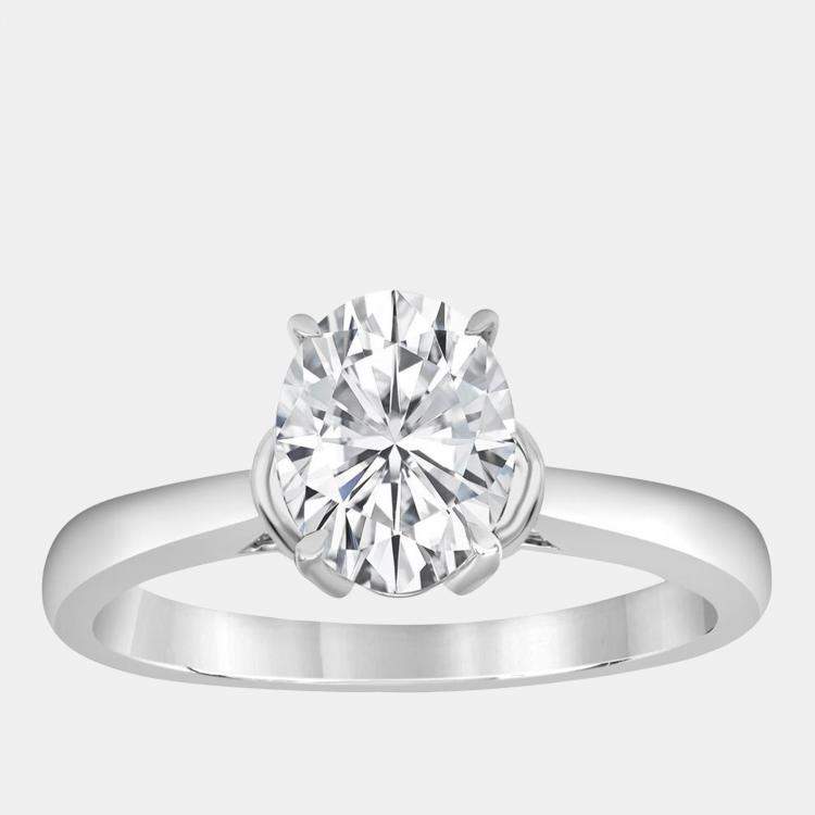 Pre Owned 1.02ct 14k White Gold Lab Grown Diamond Solitaire Ring
