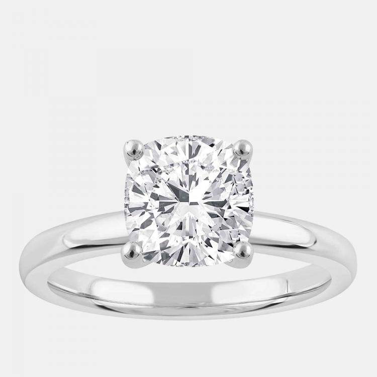 Pre Owned 2ct 14k White Gold Lab Grown Diamond Solitaire Ring