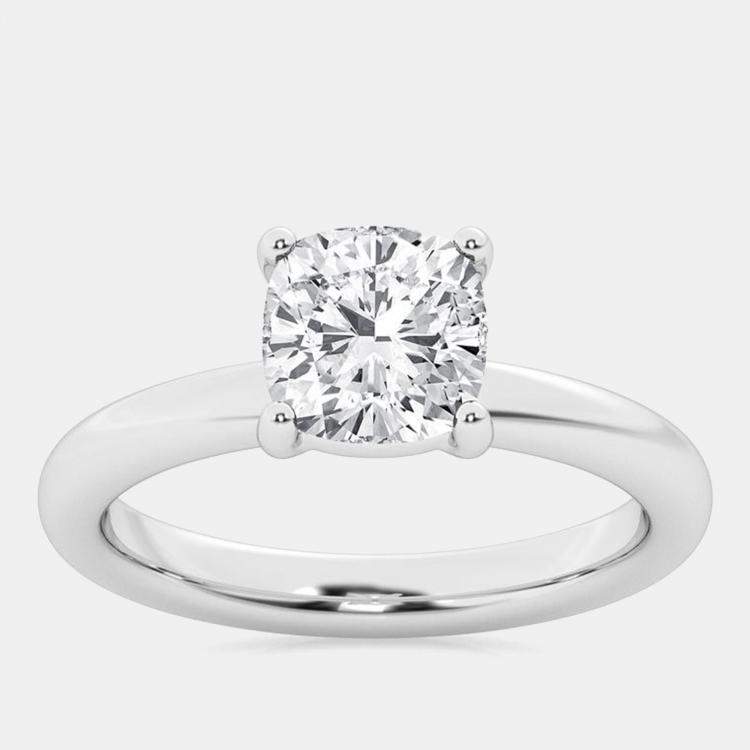 Pre Owned 2ct 14k White Gold Lab Grown Diamond Solitaire Ring