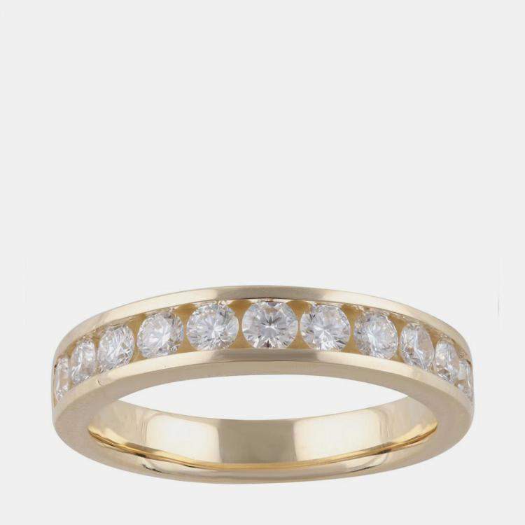Pre Owned 0.75ct 14k Yellow Gold Lab Grown Diamond Band