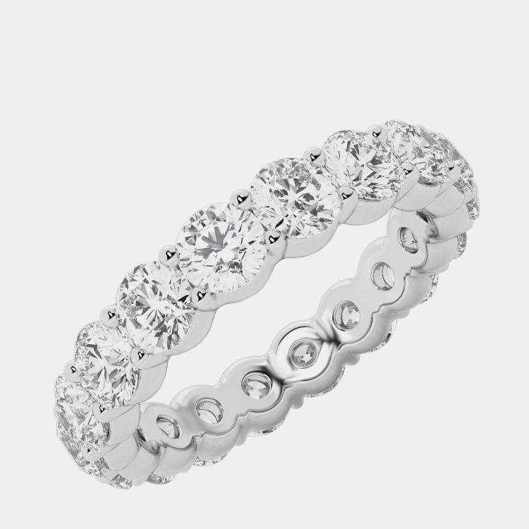 Pre Owned 3ct 14k White Gold Lab Grown Diamond Eternity Band
