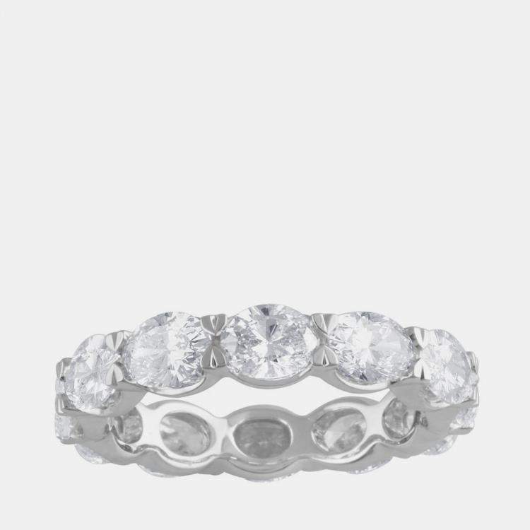Pre Owned 3.91ct 14k White Gold Lab Grown Diamond Eternity Band