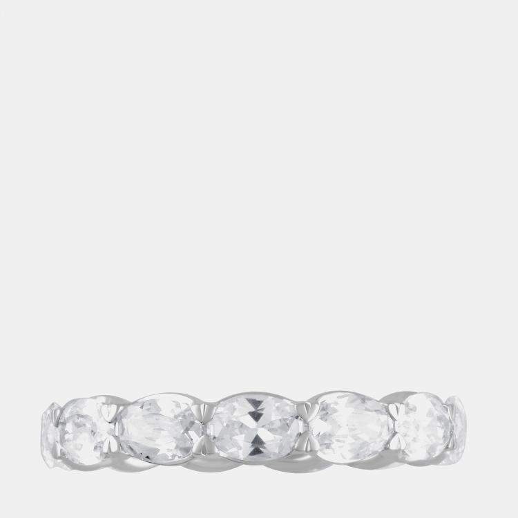 Pre Owned 3.91ct 14k White Gold Lab Grown Diamond Eternity Band