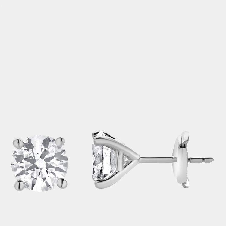 Pre Owned 1.95ct 14k White Gold Lab Grown Diamond Basic Stud Earring